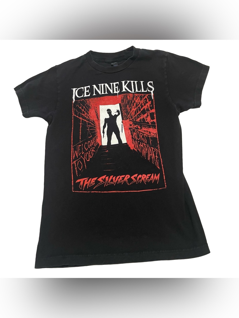 Ice Nine Kills Graphic Tee with Red & White Print